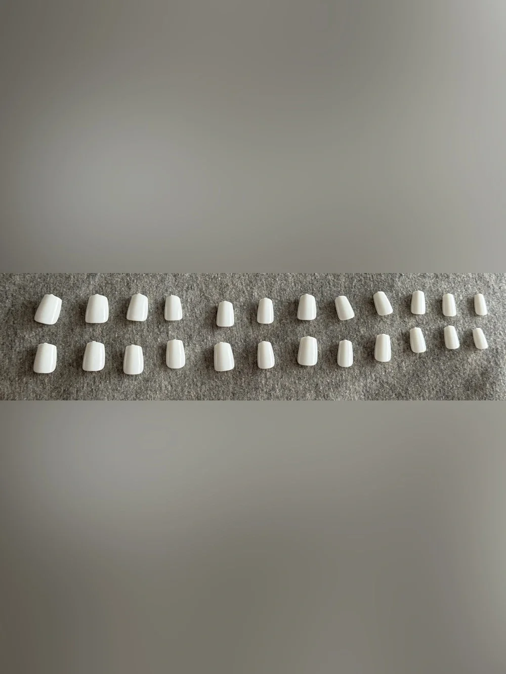 Full Set of White Press-On Nail